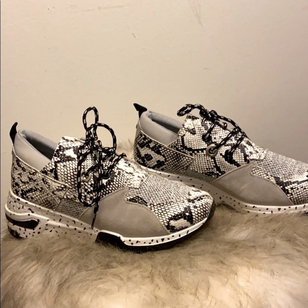 Snake skin sneakers